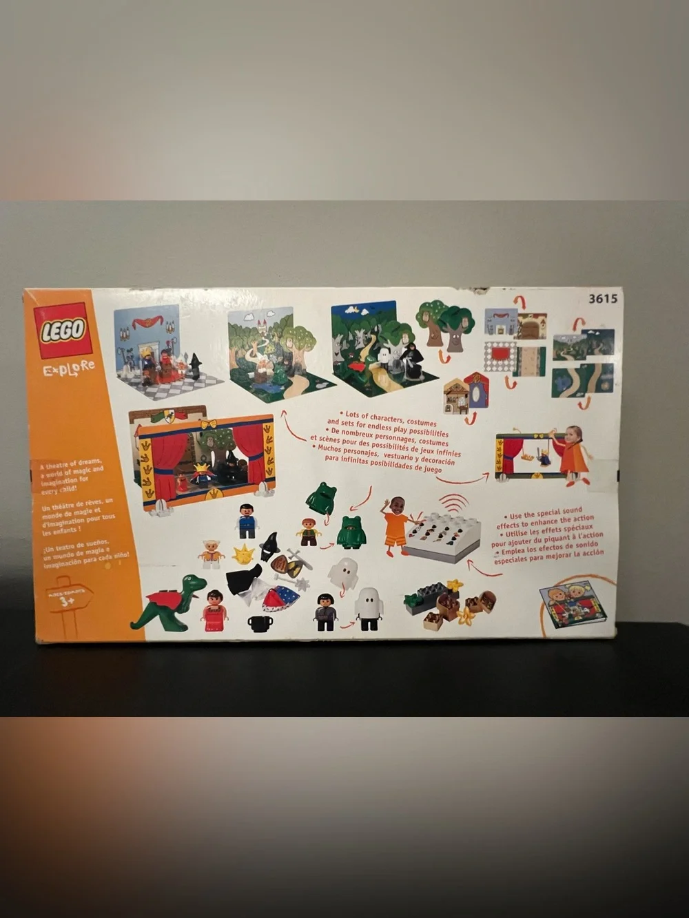 Lego Explore Duplo Royal Puppet Theater Playset #3615 BNIB Vintage Set from 2002